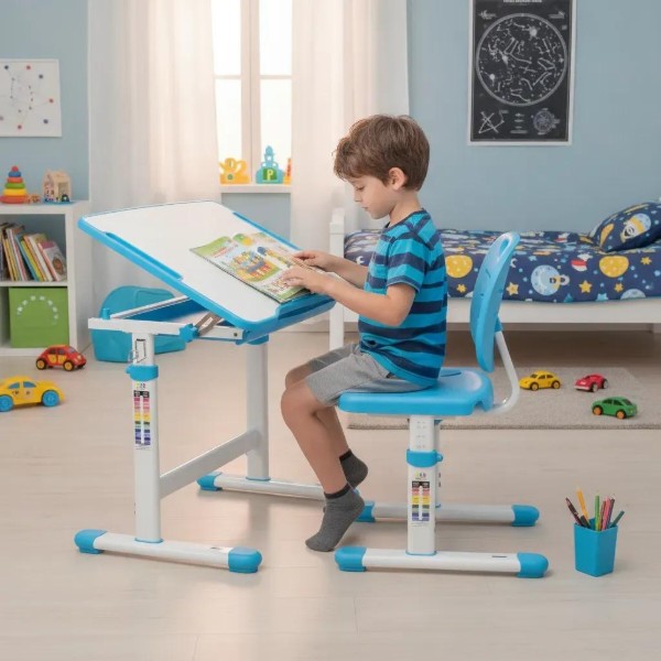 Фото - Комплект меблів шкільний Evo-kids Evo-05 Ergo BL